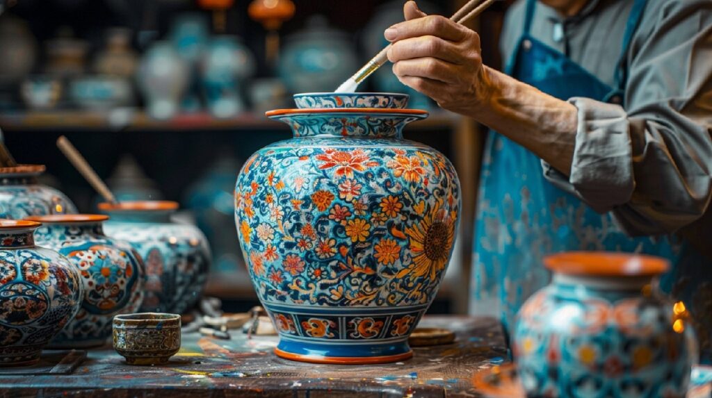 Things to do in Jaipur while discovering traditional blue pottery and crafts