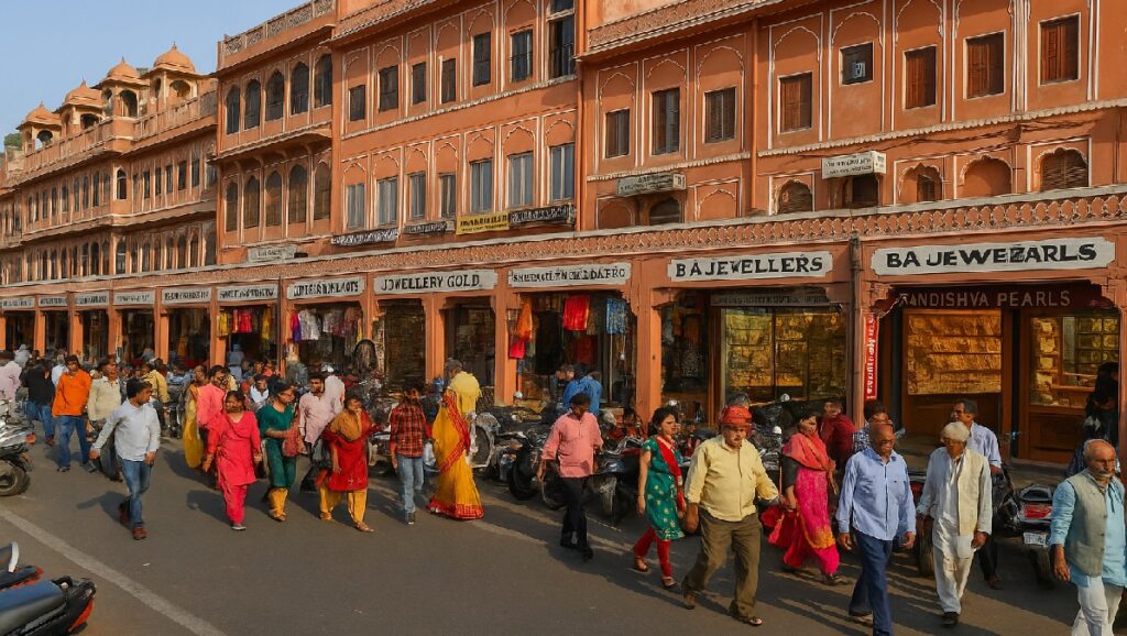 Things to do in Jaipur while exploring colourful shops at Johari Bazaar