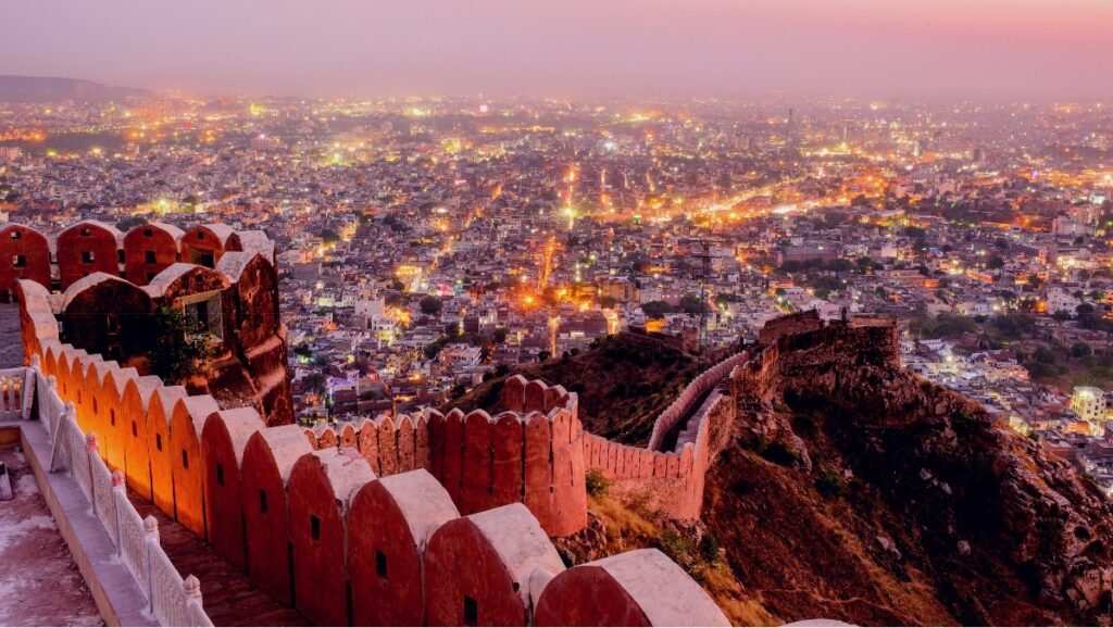 Things to do in Jaipur with panoramic views from Nahargarh Fort